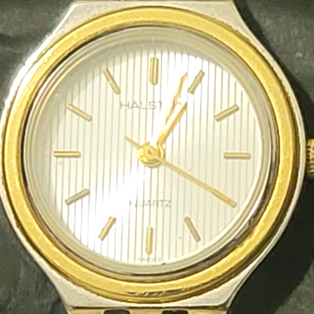 Vintage Halstan Quartz two-tone Stainless Steel Watch